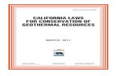 California Regs Conservation of Geothermal Resources