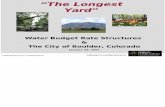 Water Budget Rates - Boulder