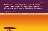 Stress-Testing South Africa: The Tenuous Foundations of One of Africa's Stable States