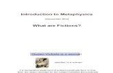Metaphysics 1 Fictions