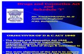 7211994 Drugs and Cosmetics Act and Schedule Y