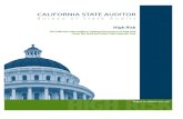 The California State Auditor’s Updated Assessment of High‑Risk  Issues the State and Select State Agencies Face