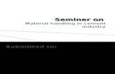 Seminer On material handeling systyem in cement industry