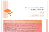 sources of finance- banks