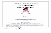 Developmental Checklist