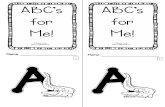 ABC's for Me  Book