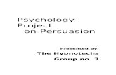 Psychology Project on Persuasion