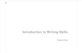 Introduction to Writing Skills