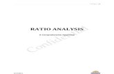 Ratio Analysis - A Comprehensive Approach