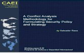 A Conflict Analysis Methodology for Formulating Security Policy and Strategy