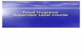 Food Hygiene Supervisor Level Course