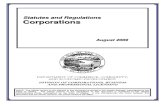 Corporations Statutes and Regulations