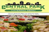 Central Park 2 Catering Menu