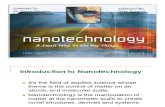 Nanotechnolosgy-A Small Way to Do Big Things