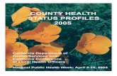 California County Health Status Profiles 2005