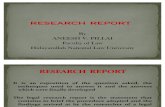 Research Report -Aneesh Pillai
