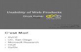 D001 Usability of Web Products