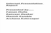 Internet Presentation Report