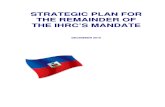 Stategic Plan for the Remainder of ICRH Dec 2010