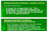 Organaisational Conflicts
