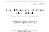 La Raison d Etre Du Mal d Apres Saint Augustin 000000571