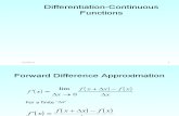 Lecture on Numerical Differentiation