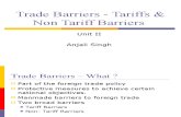 IBM-Unit 2- Tariffs & Non Tariff Barriers