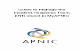 Guide to Manage the Incident Response Team Object in MyAPNIC