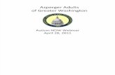 Asperger Adults of Greater Washington Webinar with Autism NOW April 28, 2011