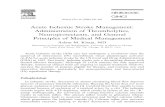 Acute Ischemic Stroke Management Administration of Thrombolytics Neuroprotectants and General Principles of Medical Management