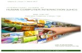 International Journal of Human Computer Interaction (IJHCI) Volume 2 Issue 1