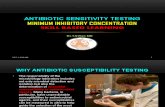 Minimum Inhibitory Concentration, Antibiotic Sensitivity Testing