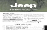 16358515 Jeep JK 2009 Wrangler Owners Manual