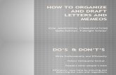 How to Organize and Draft Letters and Memo