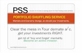 Portfolio Shuffling Service-solution for Investors Seeking Advice for Their Existing Stock Portfolio