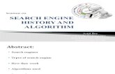 Search Engine History and Algorithm