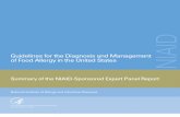 Guidelines for the Diagnosis and Managemen of Food Allergy