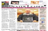 Dexter Leader Front Page April 28