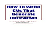 How to Write CVs That Generate Interviews 2