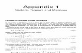 Vectors, Tensors and Matrices