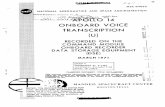 Apollo 14 Onboard Voice Transcription CM