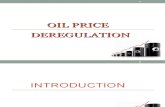 deregulation of oil prices