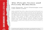 The Private Sector and Poverty Reduction