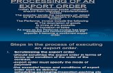 PROCESSING OF AN EXPORT ORDER1
