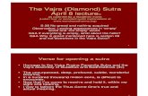 Vajra (Diamond) Sutra April 8, 2011 Lecture