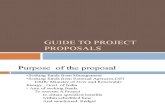 Guide to Project Proposals