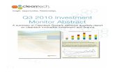 3Q 2010 Investment Monitor Abstract