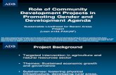 Role of Community Development Projects in Promoting Gender and Development Agenda
