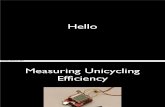 Unicycling Efficiency Measuring Device