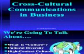 Cross-Cultural Comm in Business-Prince Dudhatra-9724949948